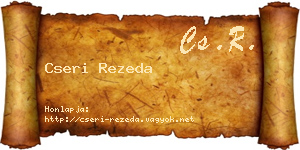 Cseri Rezeda névjegykártya